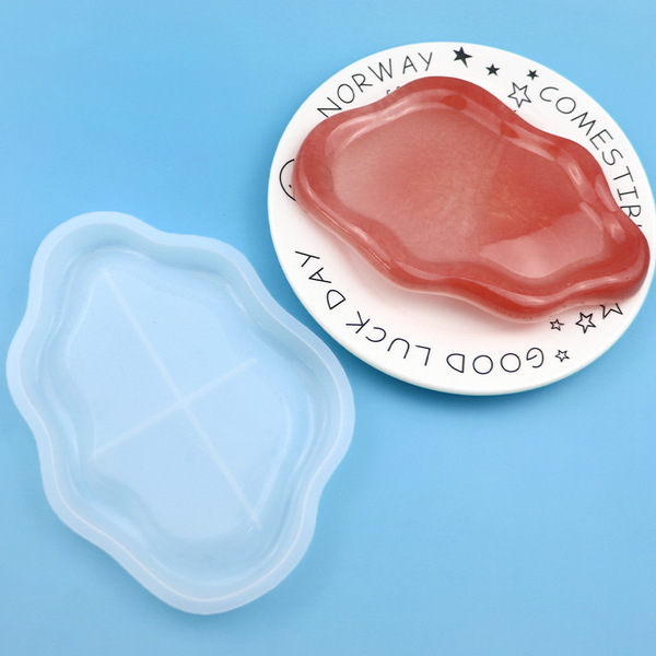 Cloud tray coaster silicone mold