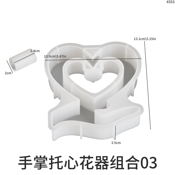 Palm support flower pot