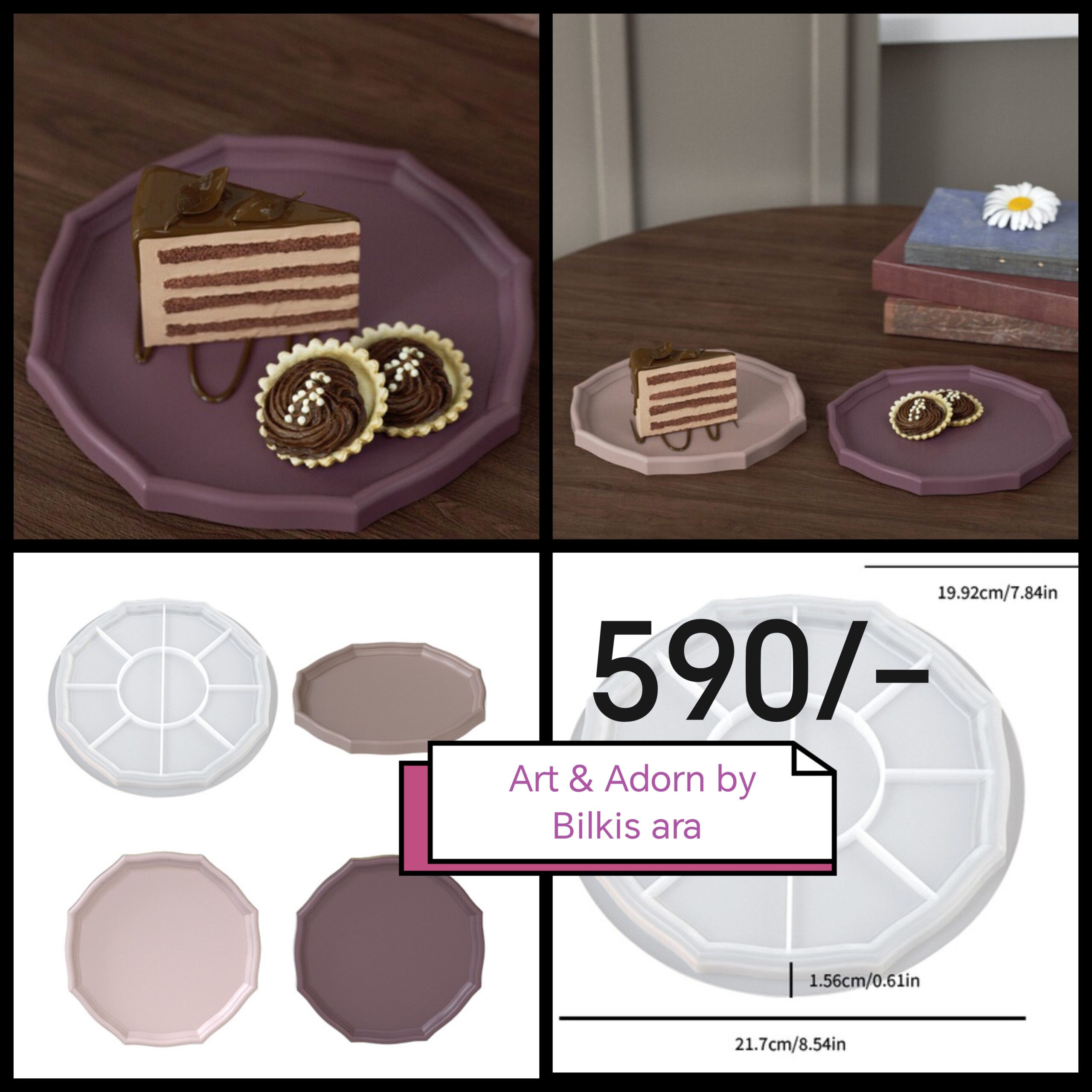 Eight-Sided Dish Plate Mold