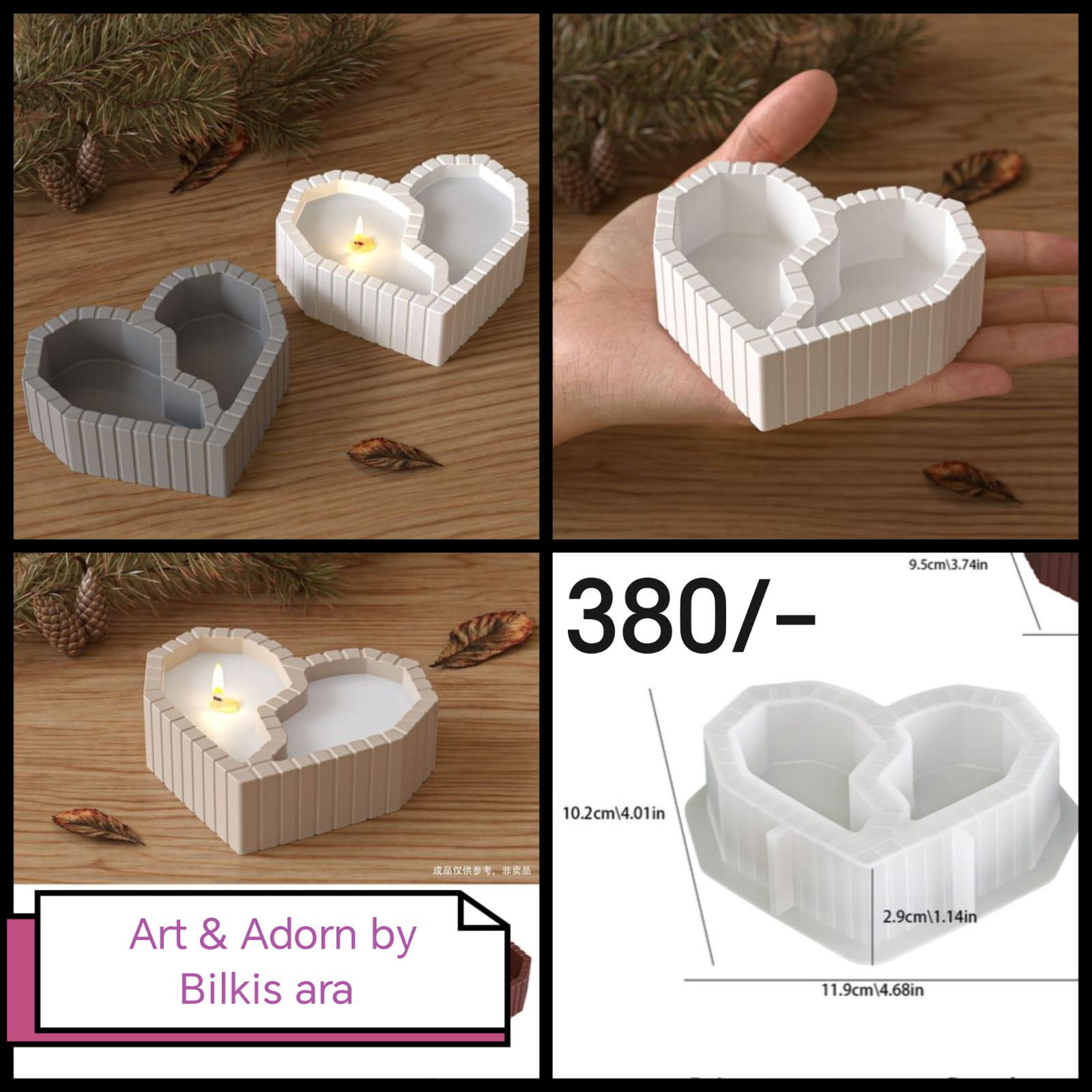 Heart-Shaped Silicone Mold